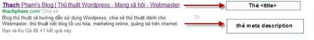 Khi đặt thẻ title và meta desciption không nên dùng các từ khóa quá ngắn để 5