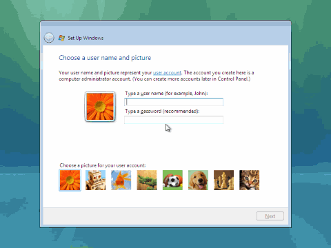 Mặc dù chương trình cài đặt sẽ để bạn tiếp tục mà ko cần đặt Password 5