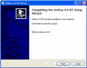 Sau khi cài đặt xong sẽ xuất hiện một bảng thông báo bạn đánh dấu vào ô Run 10