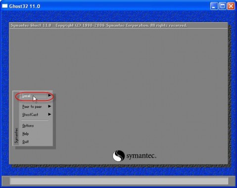 Mềm Norton Ghost Sau đó giao diện chính của chương trình sẽ suất hiện như sau 17