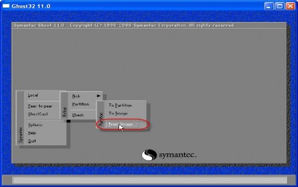 Vị trí file ghost là do người tạo lưu vị trí của nó có thể khác so với hình 12
