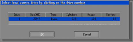 Bước 2 Chọn phân vùng cần sao lưu trên ổ đĩa đã chọn Để sao lưu phân vùng 3