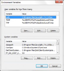 Hình 1 3 Cập nhật đường dẫn 4 2 Công cụ soạn thảo mã nguồn Java Để viết 1