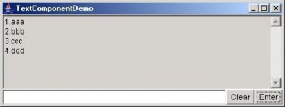 Hình 4 16 TextComponentDemo Bài tập 4 ListDemo import java awt public class ListDemo extends 7
