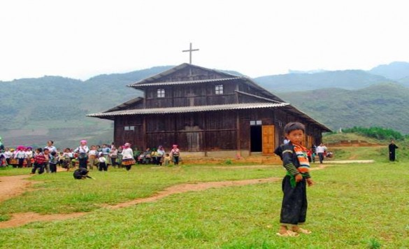 Nhà thờ Tà Ghênh Bản Mù Trạm Tấu Yên Bái Ảnh tác giả chụp tháng 11 2018 Một 5