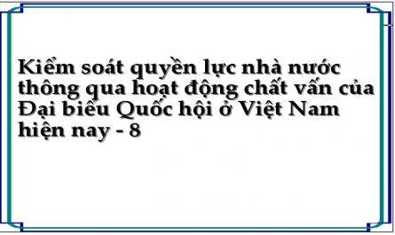 Một Số Bài Học Kinh Nghiệm Rút Ra Nhằm Hoàn Thiện Hoạt Động Chất Vấn Của Quốc Hội Việt
