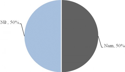 Hình 4 2 Giới tính của khách hàng được khảo sát Về giới tính cá nhân mua vé 2