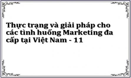 Thực trạng và giải pháp cho các tình huống Marketing đa cấp tại Việt Nam - 11