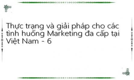 Thực trạng và giải pháp cho các tình huống Marketing đa cấp tại Việt Nam - 6