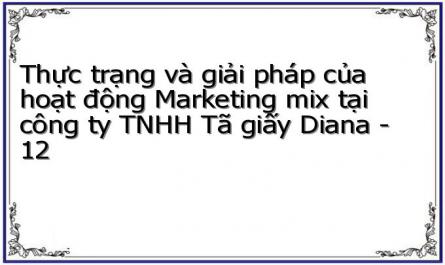 Thực trạng và giải pháp của hoạt động Marketing mix tại công ty TNHH Tã giấy Diana - 12