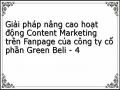 Giải pháp nâng cao hoạt động Content Marketing trên Fanpage của công ty cổ phần Green Beli - 4