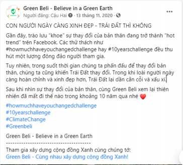 Hình 2 8 Bài viết về môi trường Nguồn Trang Fanpage Green Beli Believe in a Green Earth 8