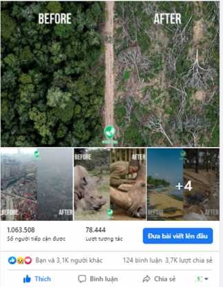 Hình 2 9 Bài viết về môi trường Nguồn Trang Fanpage Green Beli Believe in a Green Earth 9