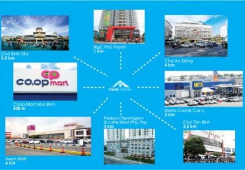 Hình 2 3 Vị trí dự án Topaz Center ở Quận Tân Phú 3