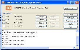 Hinh 1 2 2  Nhấp vào nút start của Apache và MySQL cho chương trình chạy Hình 1 2 3 2
