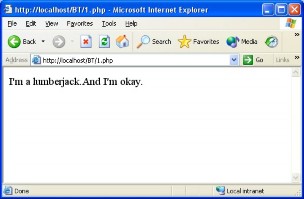 Hinh 2 1 1 Chúng ta có thể lồng HTML với PHP Vd php echo h1 I’m a lumberjack h1 echo h2 1