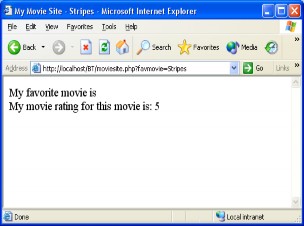Hinh 2 4 1 1 2 Bạn thấy là giá trị của biến favmovie là Stripes trong URL phải 2