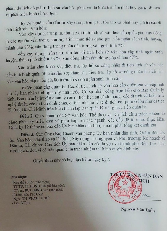 Quản lý di tích lịch sử - văn hóa trong phát triển du lịch ở tỉnh Bến Tre - 28 4