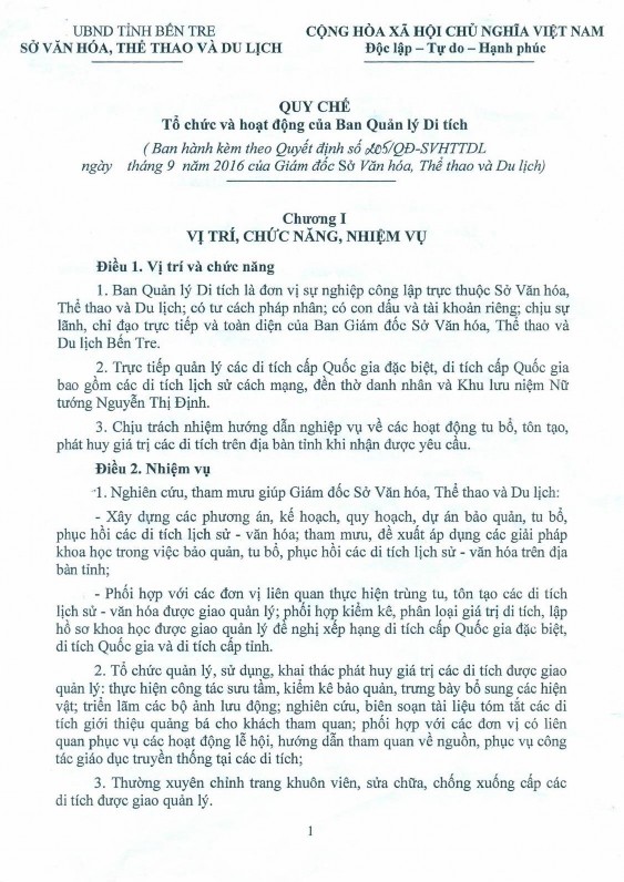 Quản lý di tích lịch sử - văn hóa trong phát triển du lịch ở tỉnh Bến Tre - 28 5