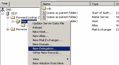 Bấm vào New Delegation để hiện cửa sổ cho phép chuyển quyền quản lý tên miền 12