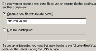 Điền tên của file để lưu trữ zone tại Create a new file with this file name hoặc 3