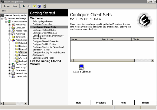  Select Policy elements cấu hình ngầm định chọn tất cả các thành phần để 1