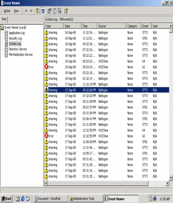 Hình 6 6 Công cụ Event View của Windows 2000 Xem chi tiết nội dung một message Hình 6 2