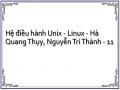 Hệ điều hành Unix - Linux - Hà Quang Thụy, Nguyễn Trí Thành - 11