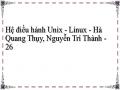 Hệ điều hành Unix - Linux - Hà Quang Thụy, Nguyễn Trí Thành - 26