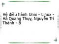 Hệ điều hành Unix - Linux - Hà Quang Thụy, Nguyễn Trí Thành - 8