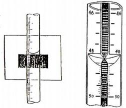 Hình 4 2 Đọc thể tích trên buret Hình 4 3 Dùng bìa trắng đen đọc thể tích trên 3