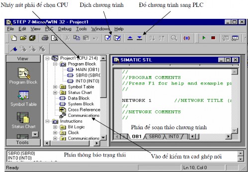 Hình 8 19 Màn hình soạn thảo 8 3 2 Sử dụng phần mềm Step7 200 for Dos Thao tác 11