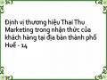Định vị thương hiệu Thai Thu Marketing trong nhận thức của khách hàng tại địa bàn thành phố Huế - 14