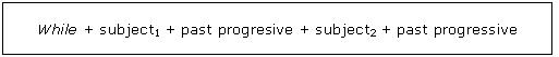 While John was reading a book Martha was watching television Cấu trúc sau đây cũng đôi khi 12