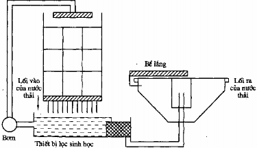 Hình 8 1 Hệ thông xử lý nước thải dùng thiết bị tiếp xúc sinh học có kèm 3