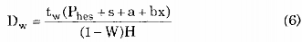 Ở đây D w thời gian cần thiết trong một tuần số ngày tuần t w số nguyên 8