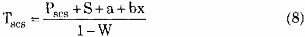 Ở đây T scs Thời gian của một chuyến cho hệ thống thùng đặt tại chỗ giờ 1