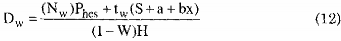 Ở đây D w là thời gian cần thiết trong tuần ngày tuần t w là giá trị của N w 5
