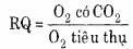 R Respiratory Sự hô hấp Q Quosient Thương số RQ có thể được sử dụng để xác 4