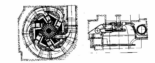 Mặt bằng Mặt đứng Hình 1 3 Turbine gáo trục đứng nhiều vòi phun Turbine gáo 4