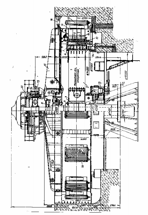 Hình 16 10 Máy phát điện kiểu ô thấp 120 000 kVA n 62 5 v ph những nêm dầu có áp 2
