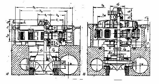 Hình 16 13 Các kích thước cơ bản của máy phát a máy phát kiểu treo b máy phát 4