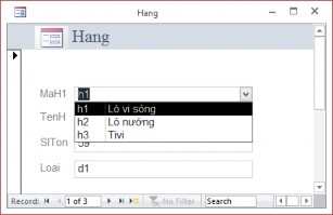 Hình 4 16 Tạo Combo box bằng Wizard Ví dụ 2 Tạo Combo Box có các giá tự gõ vào 12