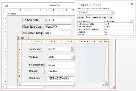 Hình 4 23 Bước 4 Ghi và chạy Form sẽ được màn hình nhập số liệu như hình 4 1