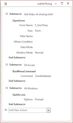 Quá trình thực hiện như sau Tạo nhóm lệnh xác định các lệnh menu con Tạo một 1