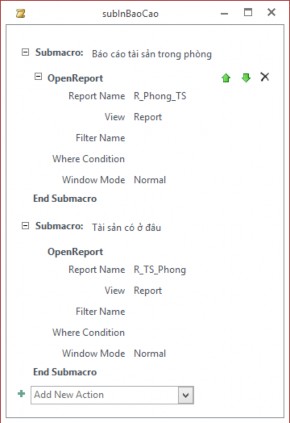 d Lưu và đặt tên cho macro Bước 2 Tạo macro tạo menu chính a Tại thẻ Create nhóm 2