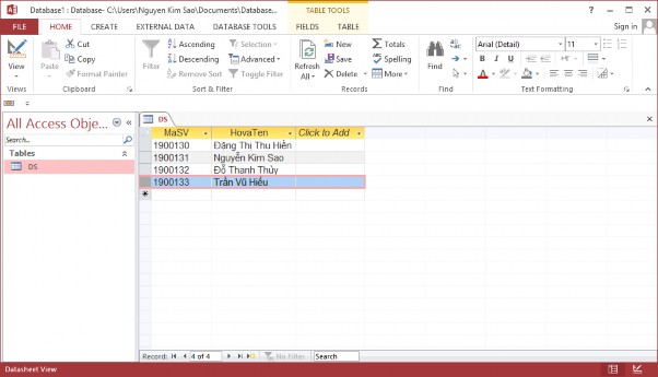 Hình 1 1 Cửa sổ Microsoft Access 2 2 Tạo một cơ sở dữ liệu mới Trong Access 2013 1