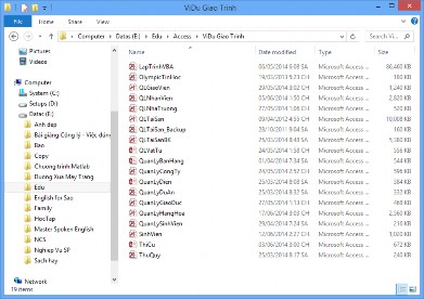 Hình 1 4 Cửa sổ File Explorer Cách 2 Từ cửa sổ khởi động Access CSDL ở phần 5