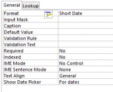 Hình 2 6 Đặt giá trị cho thuộc tính Trong cửa sổ thiết kế bảng mỗi khi chọn 4