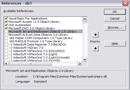 Hình 7 17 Tham chiếu đến Microsoft DAO 3 6 Object Library Sơ đồ sau minh họa kiến 1